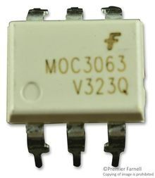 Optocoupler Triac AC-OUT 1-CH 600VDRM 6-Pin PDIP White Bulk