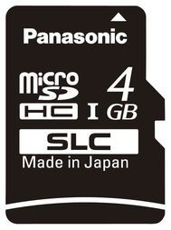 MicroSD/SDHC Card 4GB 1.8V/2.5V/3.3V Industrial Temp