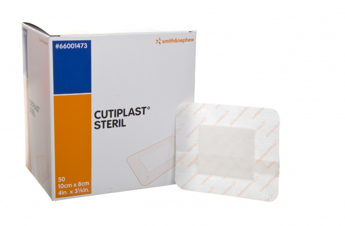 Самоклеящаяся абсорбирующая повязка CUTIPLAST STERIL 7.2см x 5см Шт. в уп. 100,Smith&Nephew
