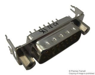 Conn D-Subminiature PIN 15 POS 2.74mm Solder ST Thru-Hole 15 Terminal 1 Port