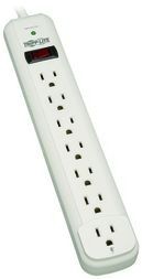 SURGE PROTECTOR STRIP 120V 7 OUTLET 6FT CORD 1080 JOULE
