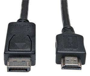 DISPLAYPORT TO HD CABLE ADAPTER HDCP 1080P M/M 10" 10FT