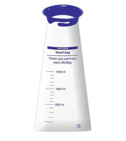 Пакет для рвотных масс BluBag, 1500 мл, 1 уп. , Apexmed