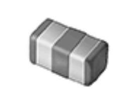 EMI Filter 0.075A 10Vdc Wraparound Surface Mount Paper T/R