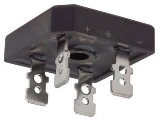Diode Rectifier Bridge Single 600V 15A 4-Pin Case GBPC-W Bulk