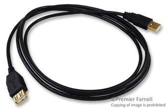 Cable Assembly USB 1.83m USB Type A to USB Type A M-F