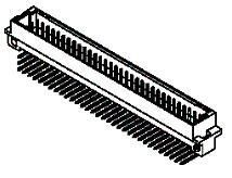 Conn DIN 41612 HDR 96 POS 2.54mm Solder RA Thru-Hole Tray
