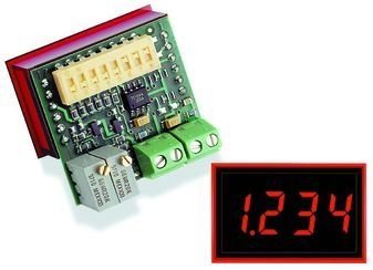 Process Monitor LED 9.4mm 5VDC to 40VDC 3.5DIGIT Panel Mount
