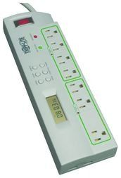 ECO SURGE PROTECTOR GREEN TIMER CONTROLLED 7 OUT USB 8FT CD