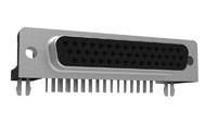 Conn High Density D-Sub SKT 44 POS 2.29mm Solder RA Thru-Hole 44 Terminal 1 Port Tray