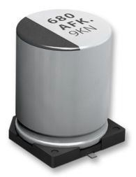 Cap Aluminum 220uF 50V 20% (10 X 10.2mm) Cylindrical 900mA 2000hr 105°C Embossed T/R