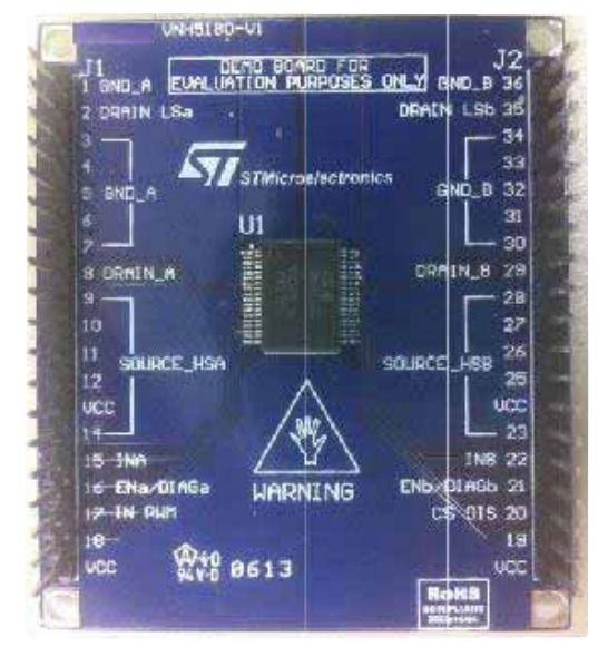 Evaluation Board For VNH5180A-E Integrated H-bridge Motor Driver