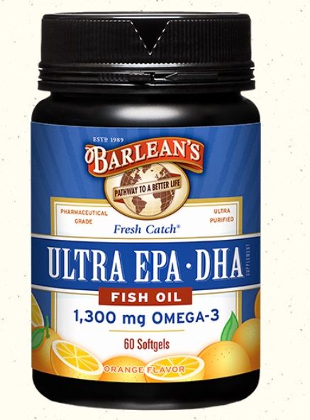 Barlean's FRESH CATCH ULTRA EPA-DHA FISH OIL 60 таблеток