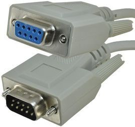 Cable Assembly Data 1.829m 9 POS D-Sub to 9 POS D-Sub M-F