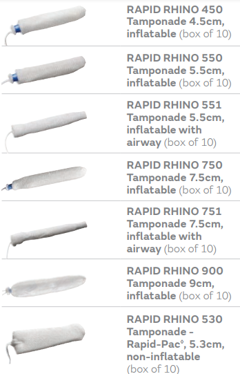 Тампон интраназальный RAPID RHINO 530  - Rapid-Pac, 5.3 см, Smith&Nephew