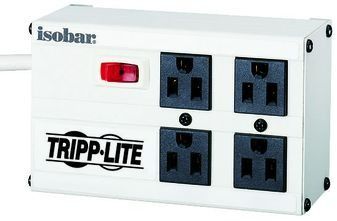 ISOBAR SURGE PROTECTOR METAL 4 OUTLET 6FT CORD 3330 JOULES