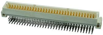 Conn DIN 41612 PIN 96 POS 2.54mm Solder RA Thru-Hole