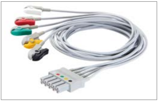 Провода ЭКГ для конечностей, на 3 отведения, Grabber, цветовой код IEC ,Drager