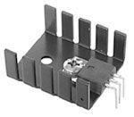 Heat Sink Passive TO-220 Horizontal Screw Mount 16.7°C/W Black Anodized
