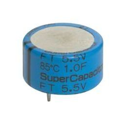 Cap 3.3F 5.5V -20 to 80% (36.5 X 15mm) Radial Cylindrical 15mm 85°C Bulk