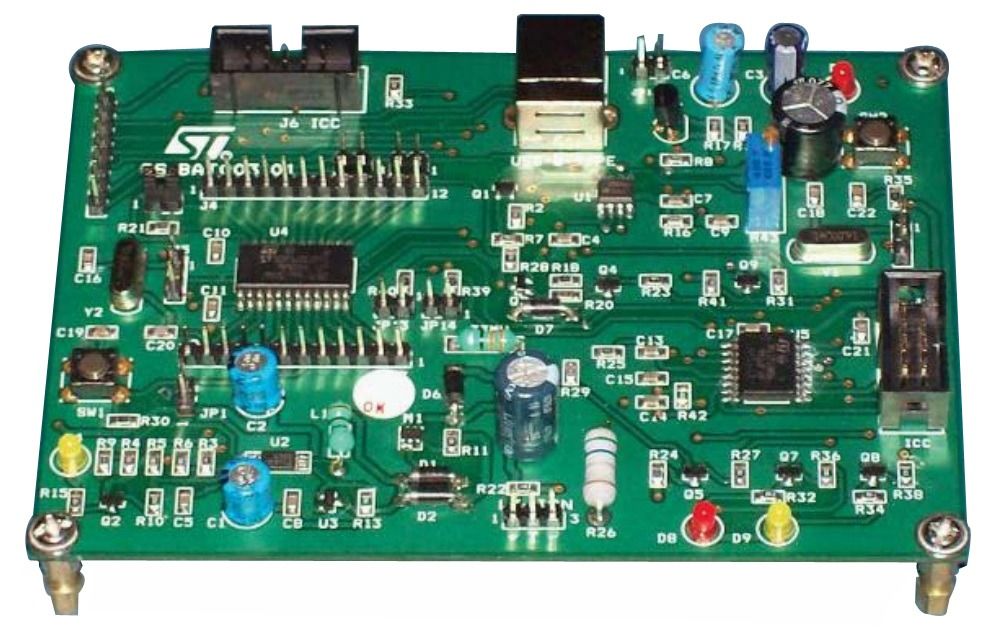 Demonstration Board On USB Li-ion Battery Charger Based On The Microcontroller ST7260E2