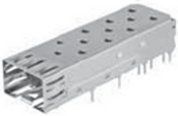 Connector Accessories 1 Port Press Fit SFP Cage Copper Alloy Nickel Finish Tray