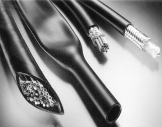 Cable Accessories Tubing Chlorinated Polyolefin Black Spool