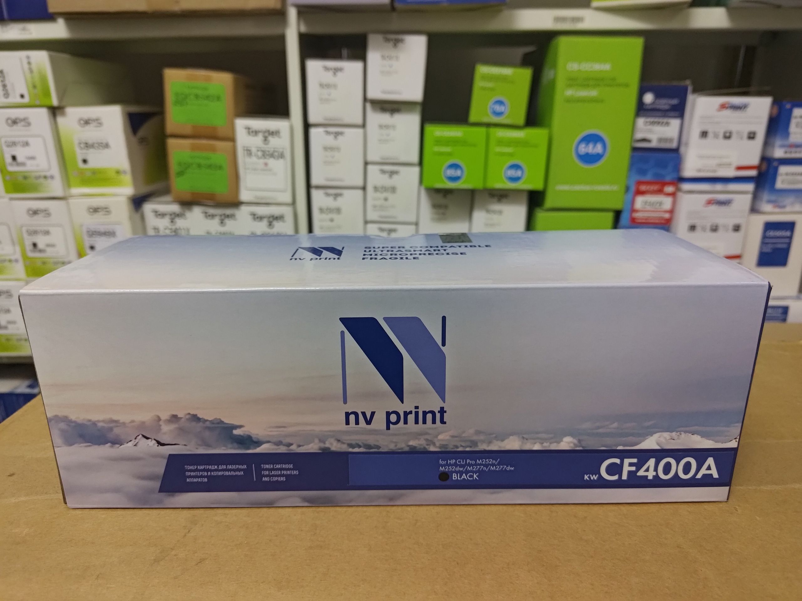 Картридж NV Print CF400A для HP LJ Pro M252/M277 черный