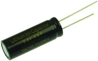 Cap 40F 3.8V 20% Radial Aluminum Cylindrical Can 60°C