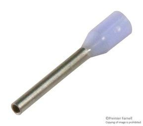 Connector Accessories Wire End Ferrule With Plastic Collars Light Blue