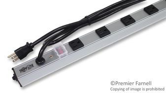 POWER STRIP 120V 5-15R 24 OUTLET 15FT CORD VERTICAL METAL 0U