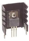 Heat Sink Passive TO-220 Twisted Thru-Hole 13.4°C/W Black Anodized