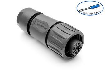 Conn Circular F 4 POS Screw ST Cable Mount 4 Terminal 1 Port