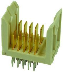 Conn Backplane HDR 10Power POS 2mm Press Fit ST Thru-Hole