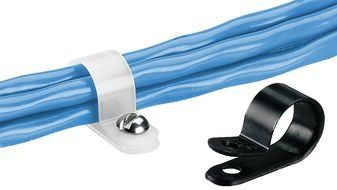 Cable Accessories Fixed Diameter Cable Clamp Nylon 6.6 Natural Bulk