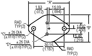 Beryllium Oxide Ceramic for use with a TO-3 device
