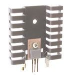 Heat Sink Passive TO-220 Folded Back Thru-Hole 6.5°C/W Black Anodized