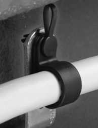 Cable Accessories Heavy Duty Fixed Diameter Clamp Nylon 6/6 Black Bulk