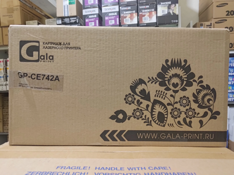 Картридж GalaPrint для HP CE742A HP CLJ Pro CP 5220/5225 желтый