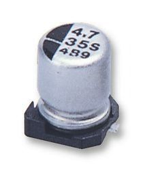 Cap Aluminum 33uF 16V 20% (5 X 5.4mm) SMD 35mA 1000 hr 105°C T/R