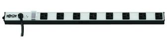POWER STRIP 120V 5-15R 8 OUTLET 15FT CORD VERTICAL METAL 0U