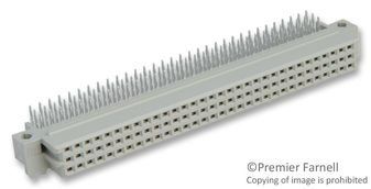 Conn DIN 41612 RCP 96 POS 2.54mm Press Fit RA Thru-Hole