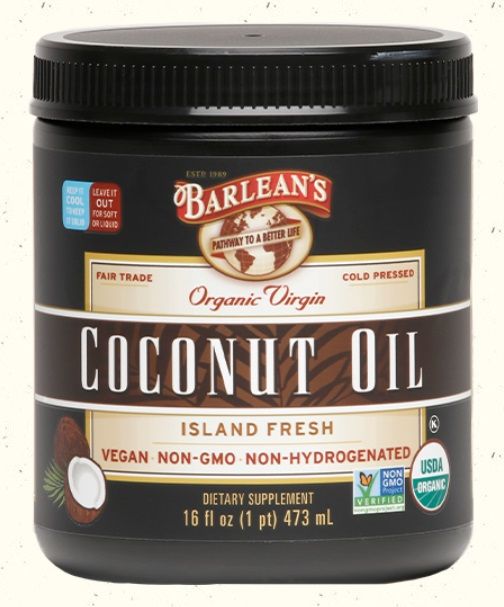Barlean's ORGANIC VIRGIN COCONUT OIL 16 oz.
