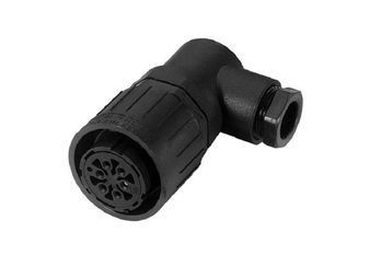 Conn Circular F 15 POS Crimp RA Cable Mount 15 Terminal 1 Port
