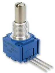 Res Conductive Plastic POT 10K Ohm 20% 1W 1(Elec)/1(Mech)Turn 6mm (15.88 X 53.86 X 17.45mm) Pin Thru-Hole
