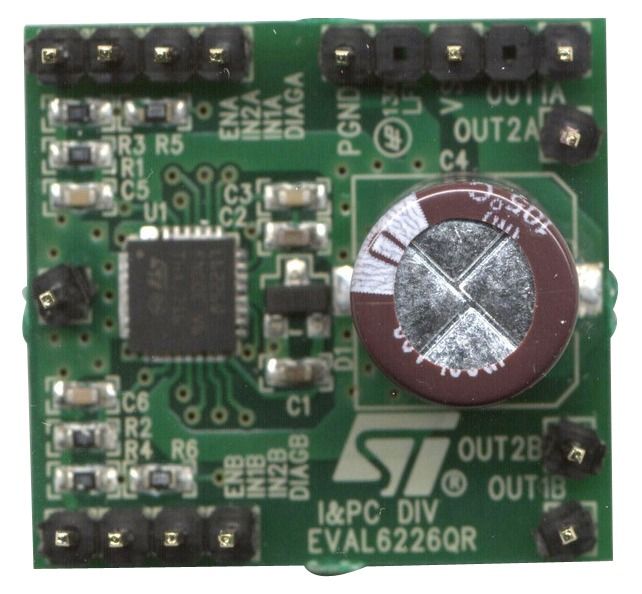 Demonstration Board Using A Dual Full-Bridge L6226Q For Motor Control Applications