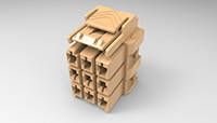 3X3 PLUG HOUSING KEY B BRO