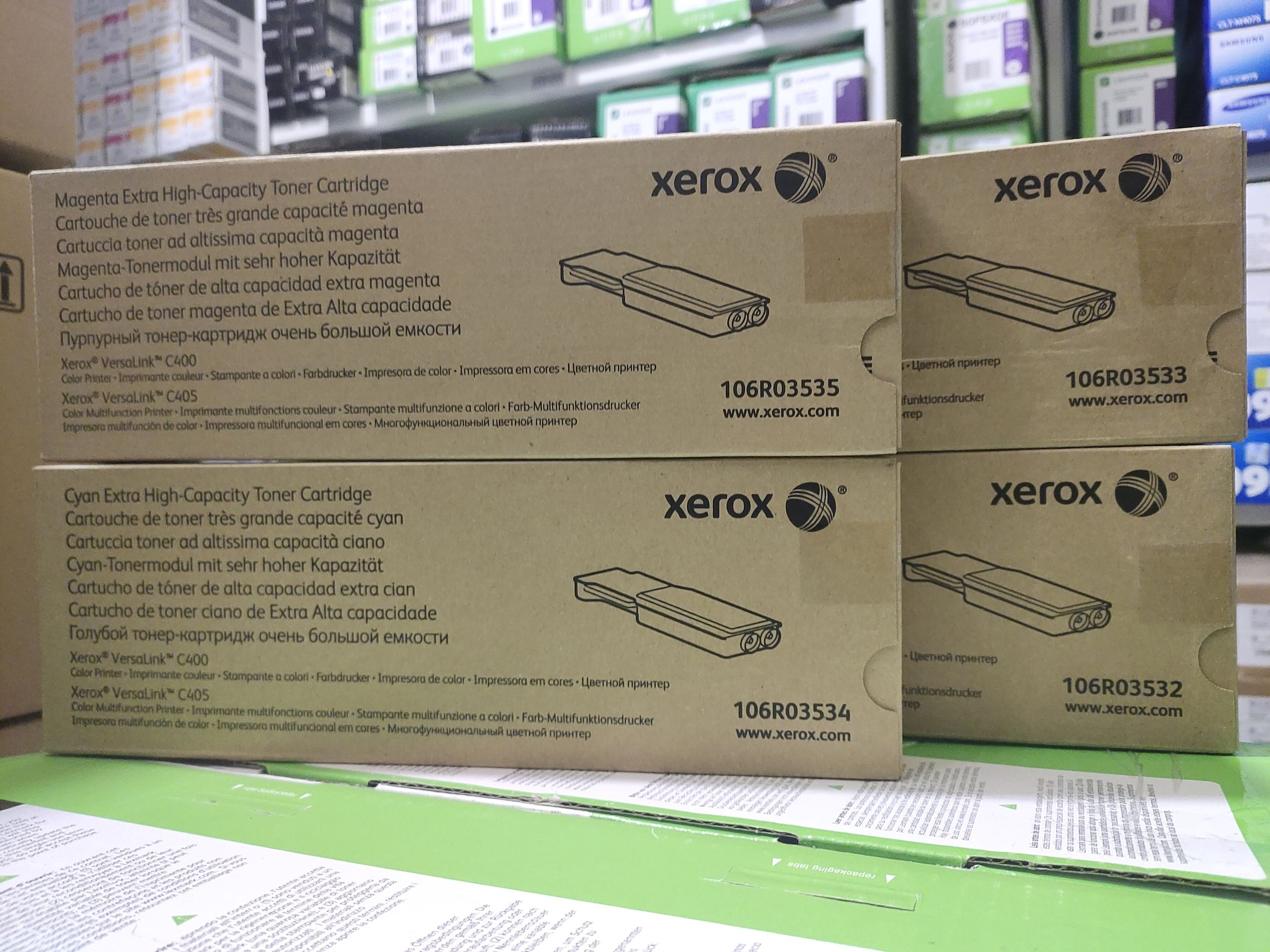 Картридж 106R03532 106R03533 106R03534 106R03535 Тонер XEROX VersaLink C400/C405 КОМПЛЕКТ