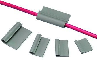 Cable Accessories Mounting Clip Polyvinyl Chloride Gray