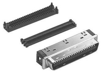 D-Sub Micro-D Connectors 50/MDR/PLUG/RA/SCW LK/30MIN/ROHS